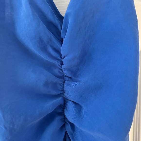 ZARA Blue Long Dress Size Small - Picture 6 of 7